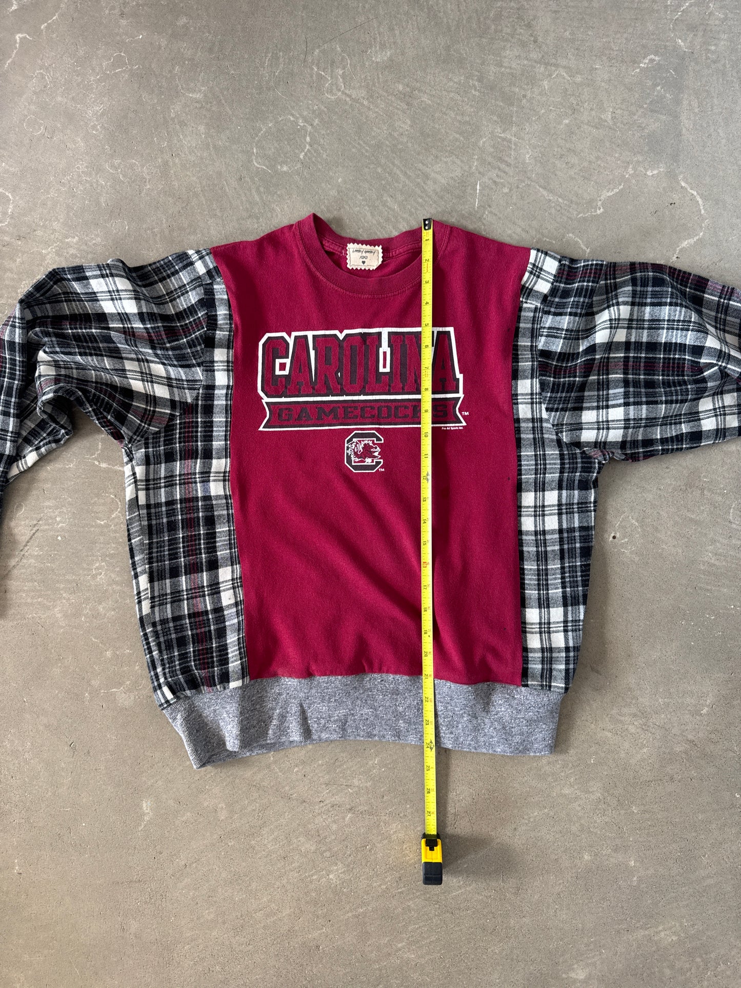 Women’s University Of South Carolina Gamecocks Upcycled Flannel Sweatshirt