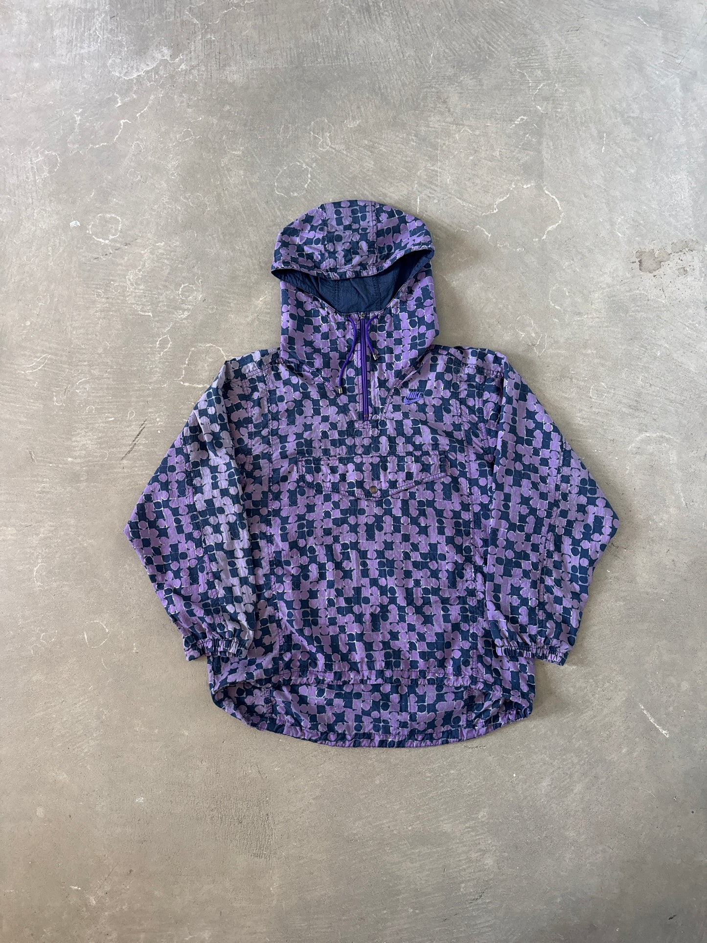 Vintage 90s Nike Kangaroo Pocket Parka Windbreaker Jacket