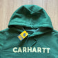 Carhartt Women’s Relaxed Fit Green Logo Hoodie