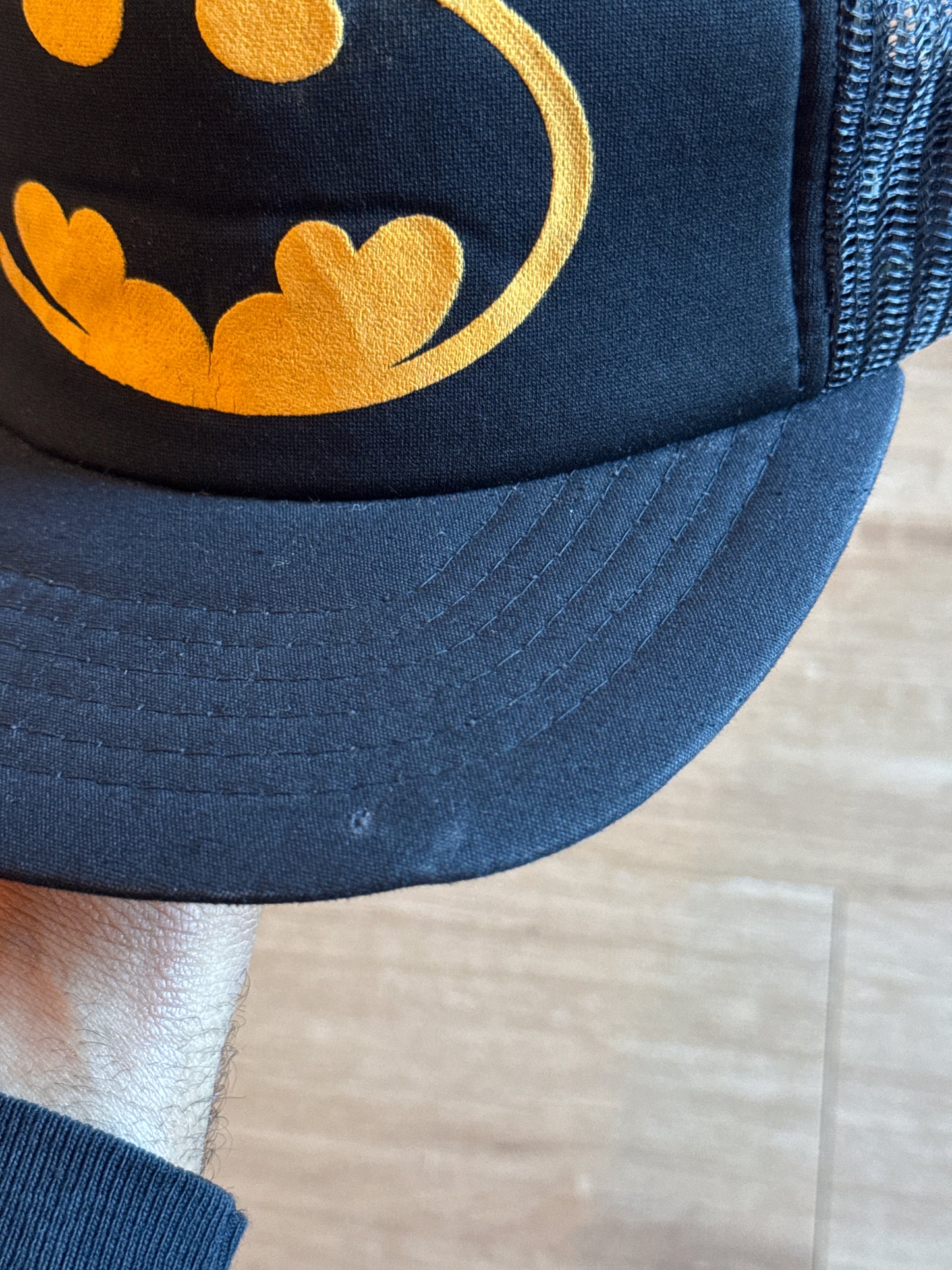 Vintage 90s Batman The Joker Gotham City Mesh Trucker Snap Back Hat