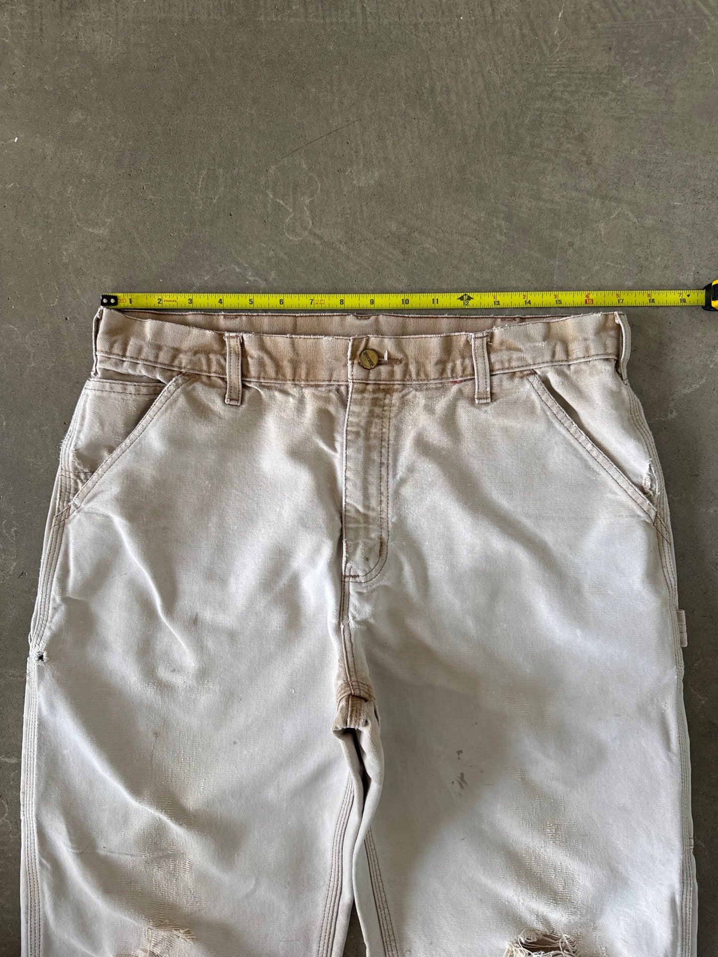 Vintage Carhartt Distressed Tan Carpenter Pants