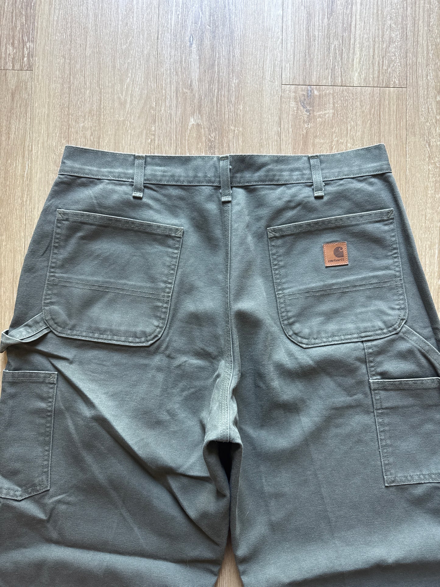 Carhartt Olive Green Original Dungaree Fit Carpenter Pants