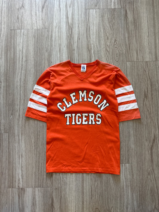 Vintage Logo 7 University Of Clemson Tigers Tee
