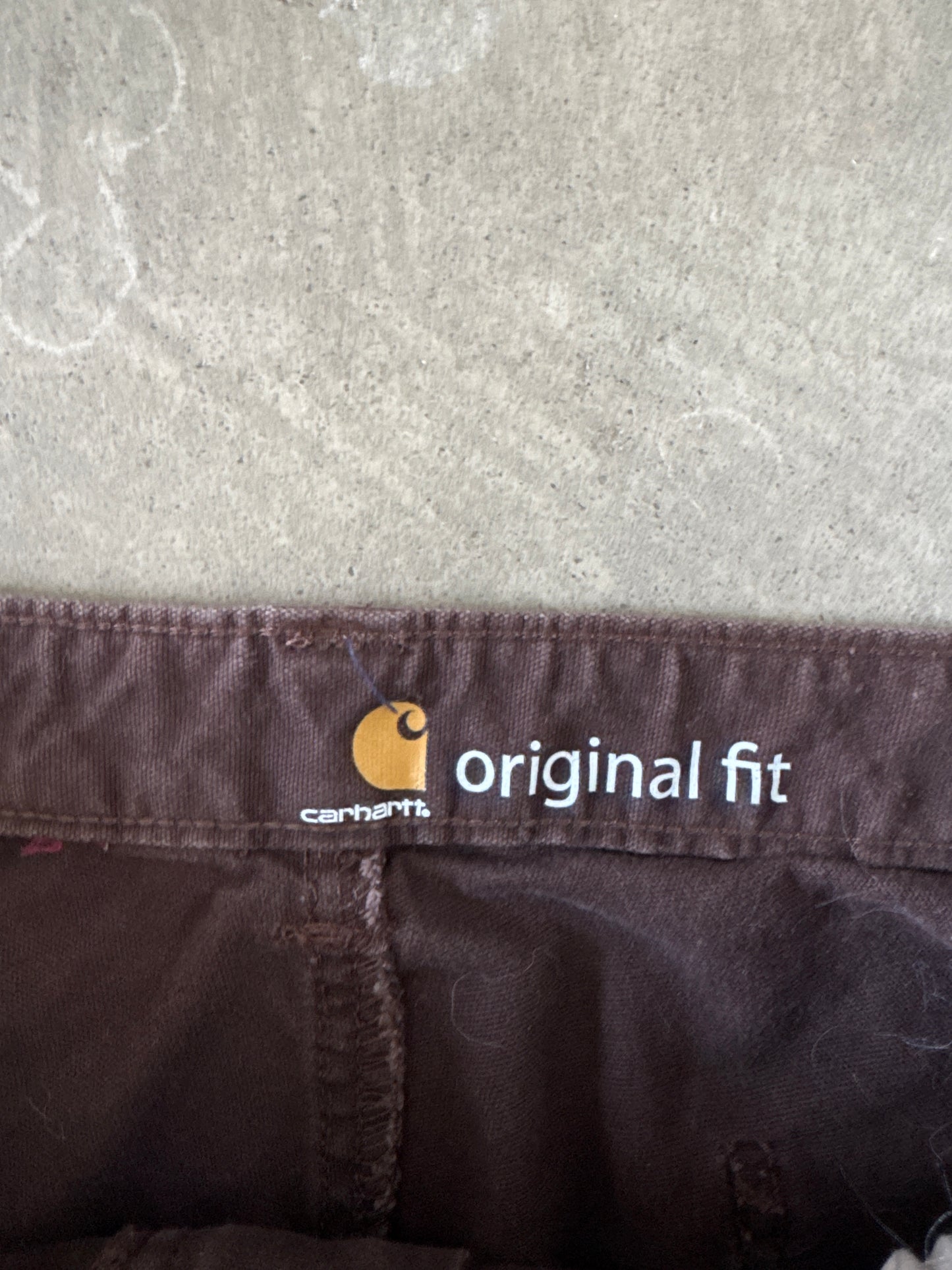 Carhartt Original Fit Brown Double Knee Carpenter Pants