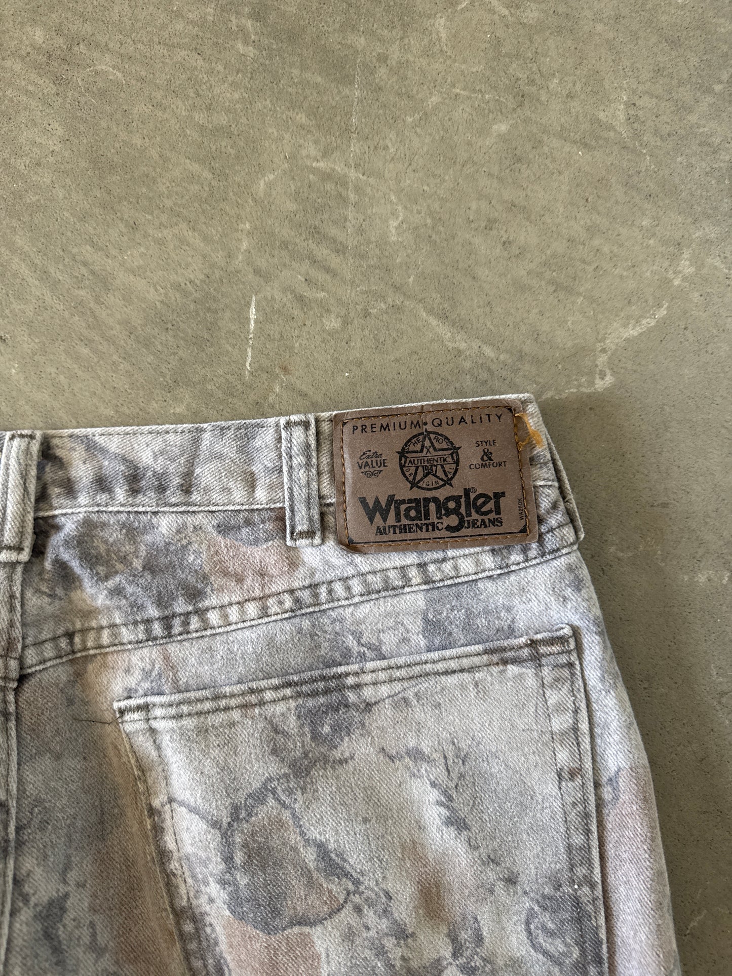 Vintage Wrangler Double Knee Forest Camo Pants