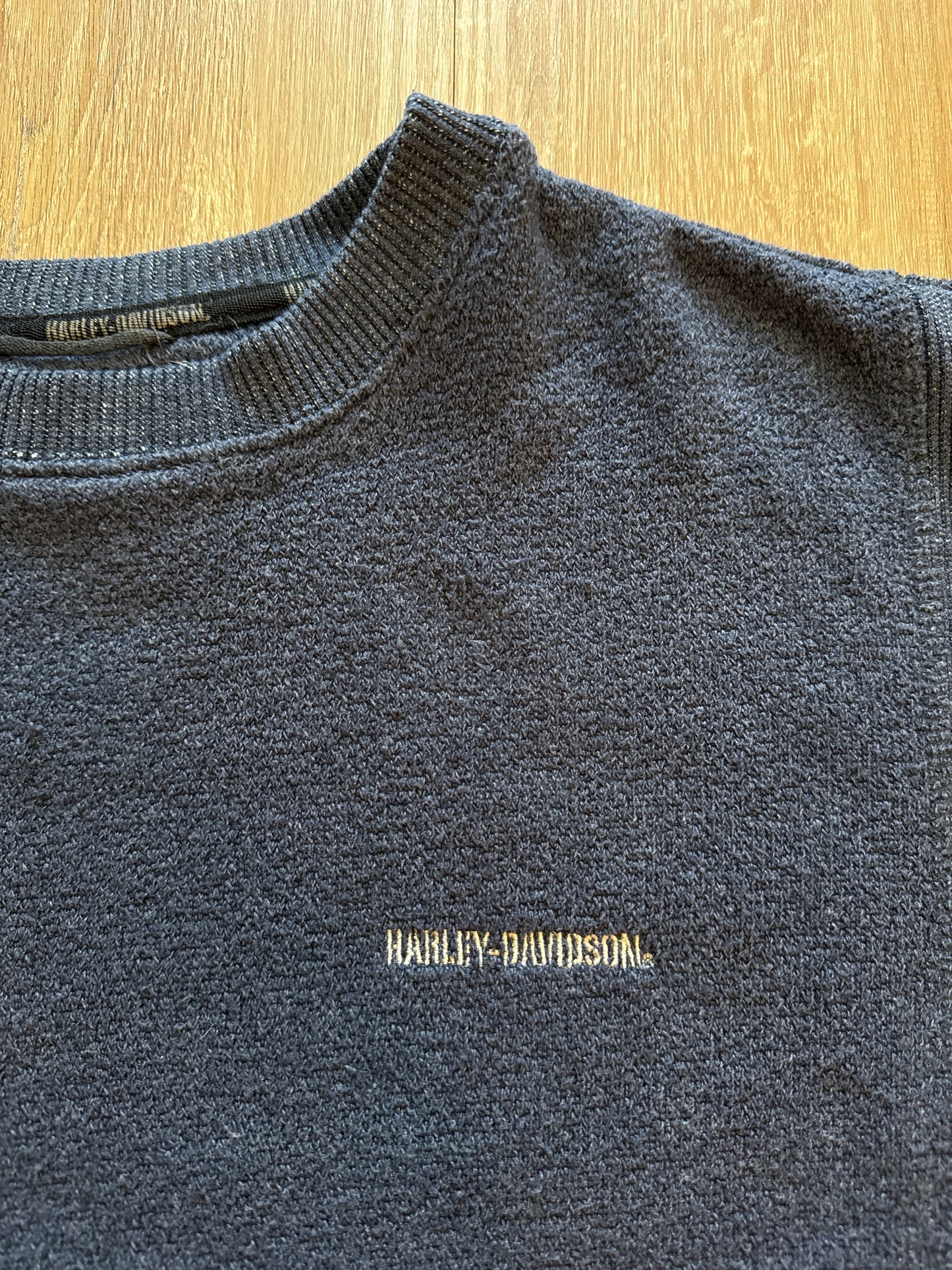 Vintage Harley Davidson Navy Logo Sweatshirt