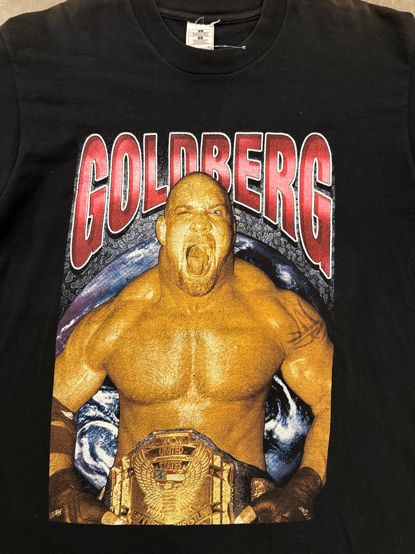 Vintage 90s Goldberg WCW Rap Tee