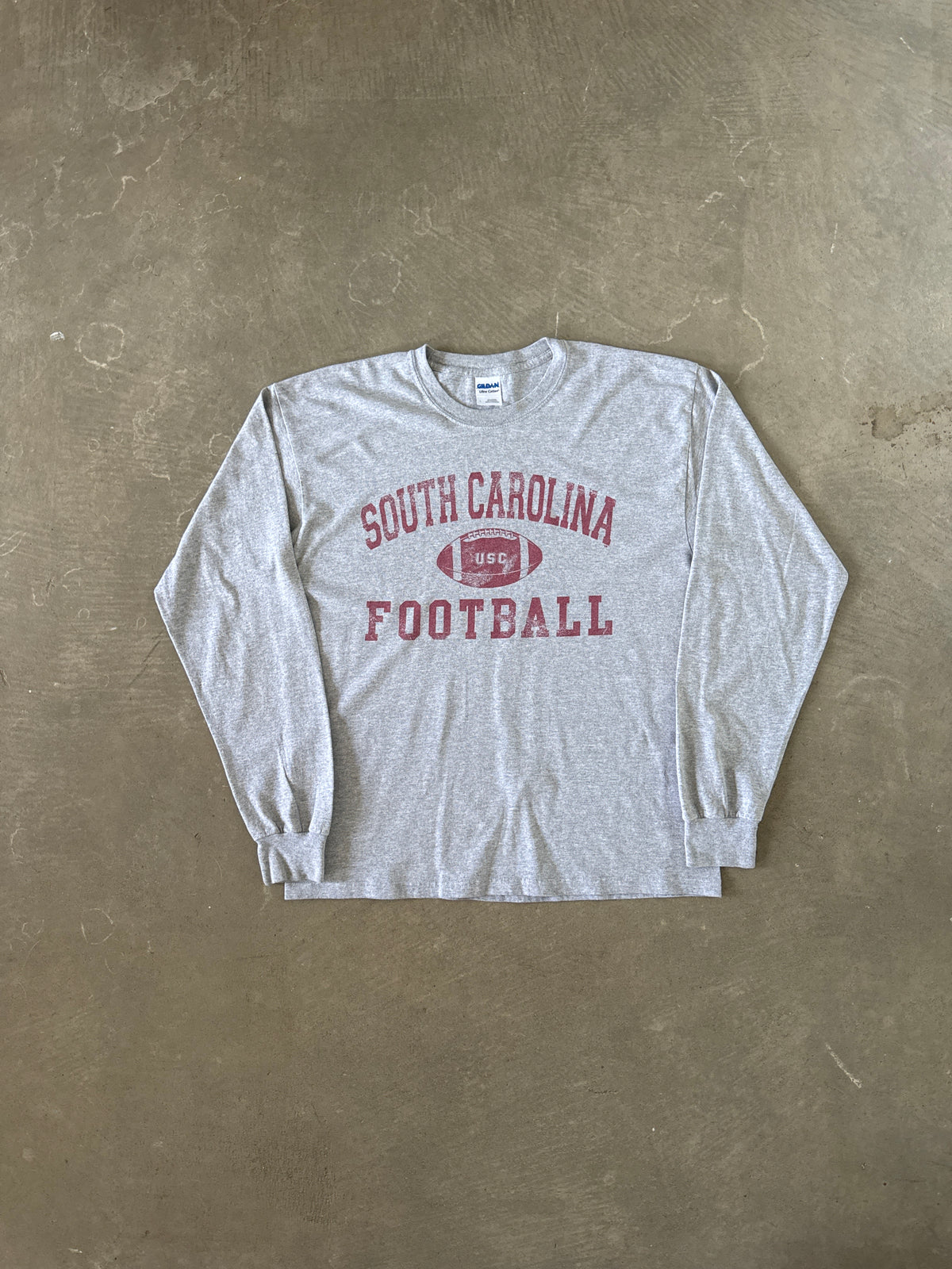 Vintage University Of South Carolina Gamecocks Football Long Sleeve Tee