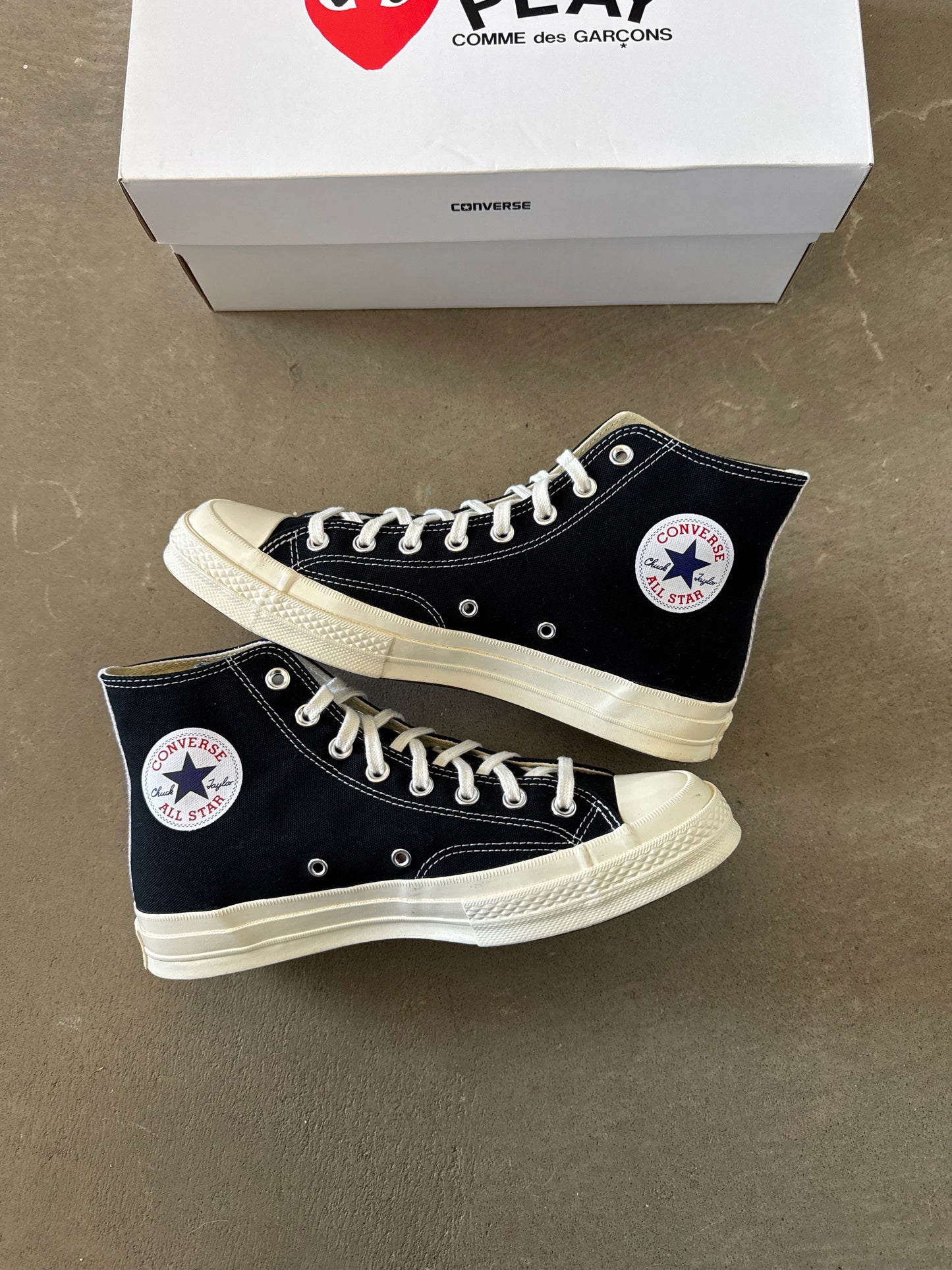 Converse Comme Des Garçons PLAY All Star 70 Hi Black