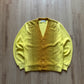 Vintage 1950s Lou Amrofell’s Dapper Wool Knit Striped Cardigan Sweater