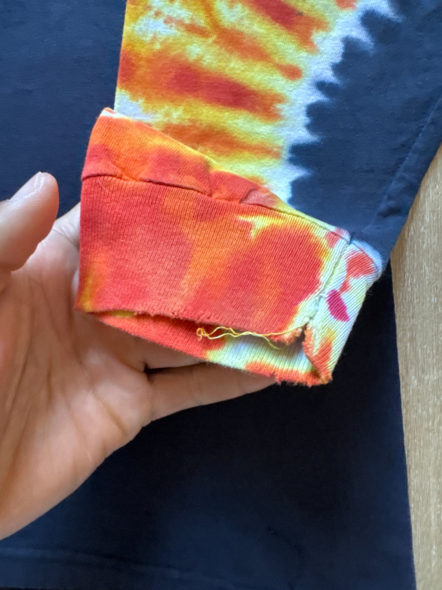 Vintage Harley Davidson Flame Sleeve Springfield Massachusetts Long Sleeve