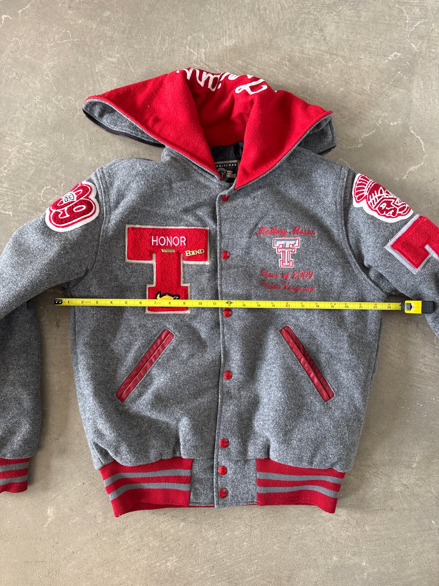Y2K 2009 Trojans Vanguard Honors Band Varsity Letterman Jacket