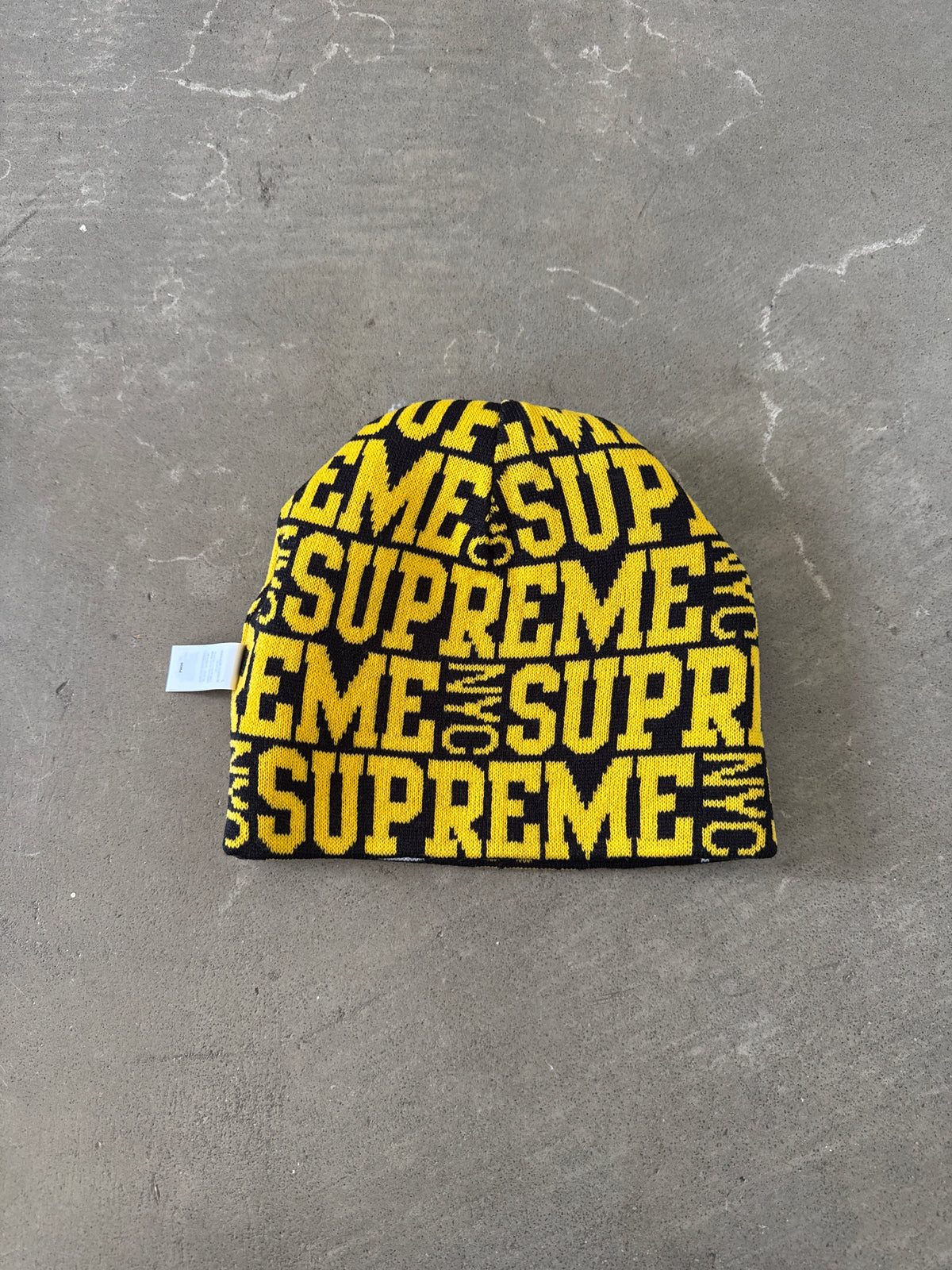 Supreme Reversible Yellow Camo Beanie (FW26)