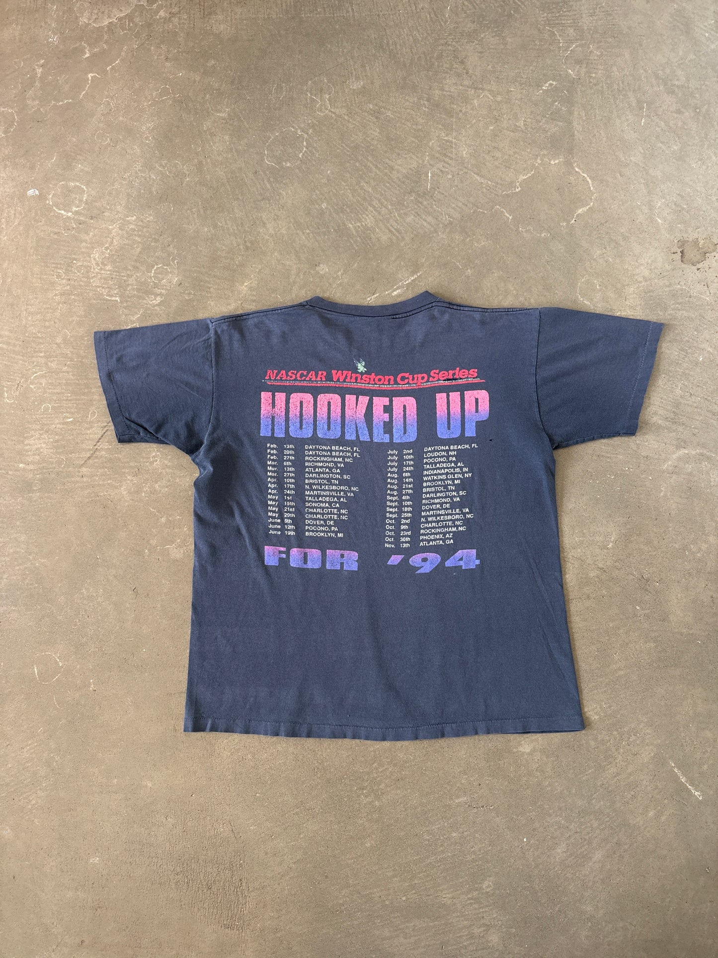 Vintage 1994 Nascar Winston Cup Series Hooked Up Tee