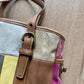 Coach Signature Sufflette Leather Handbag Tote Purse