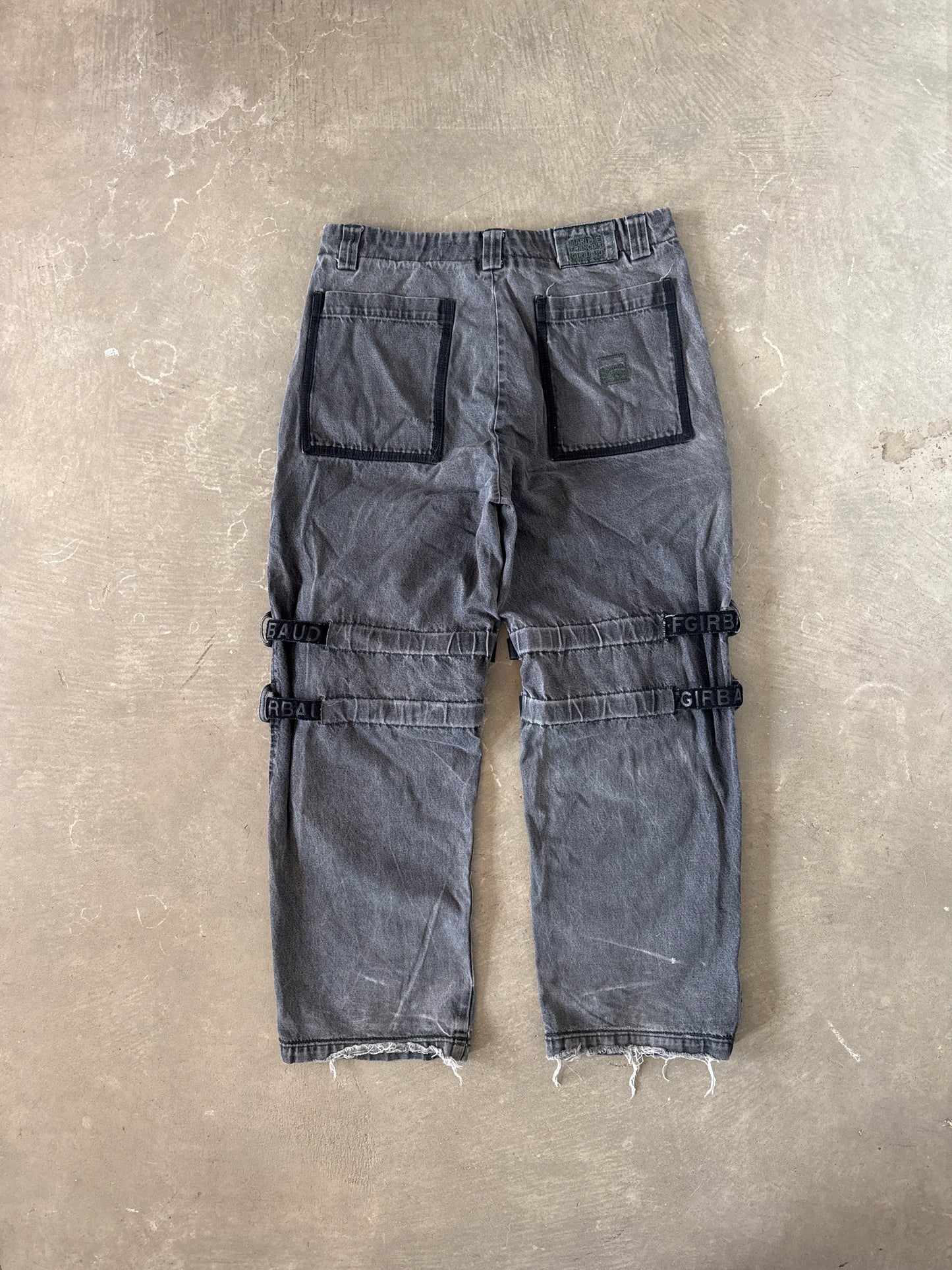 Vintage Marithe Francois Girbaud Distressed Thrashed Utility Pants