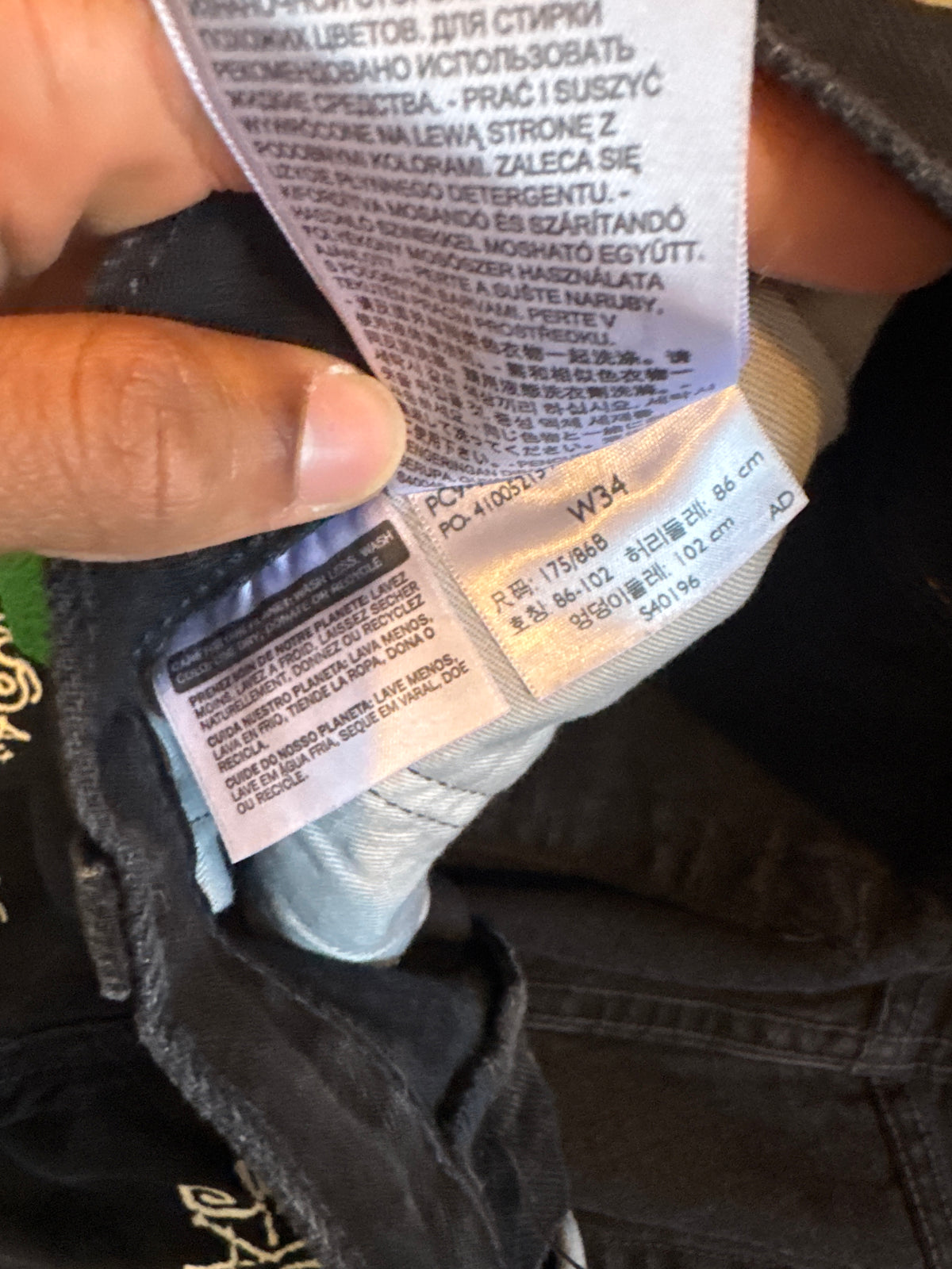 Stussy x Denim Tears x Our Legacy TTL 501 Black Denim Jeans