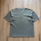 Vintage No Fear Green Embroidered Logo Quarter Button Up Tee