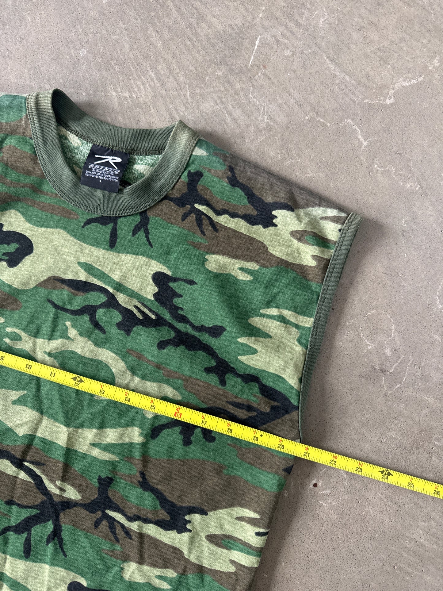 Vintage Military Camo Sleeveless Tee