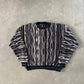 Vintage 90s Protegé Chain Knit Coogi Style Sweater