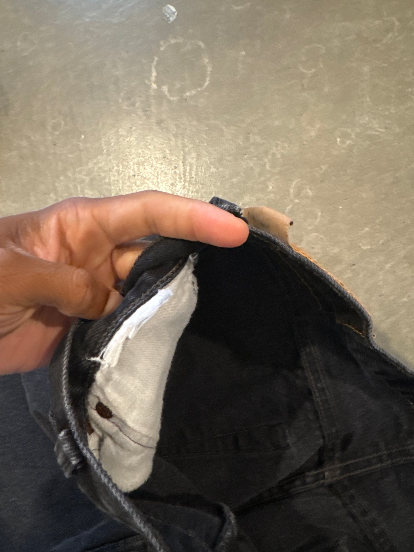 Vintage Levi’s Straight Fit Black Denim Jeans
