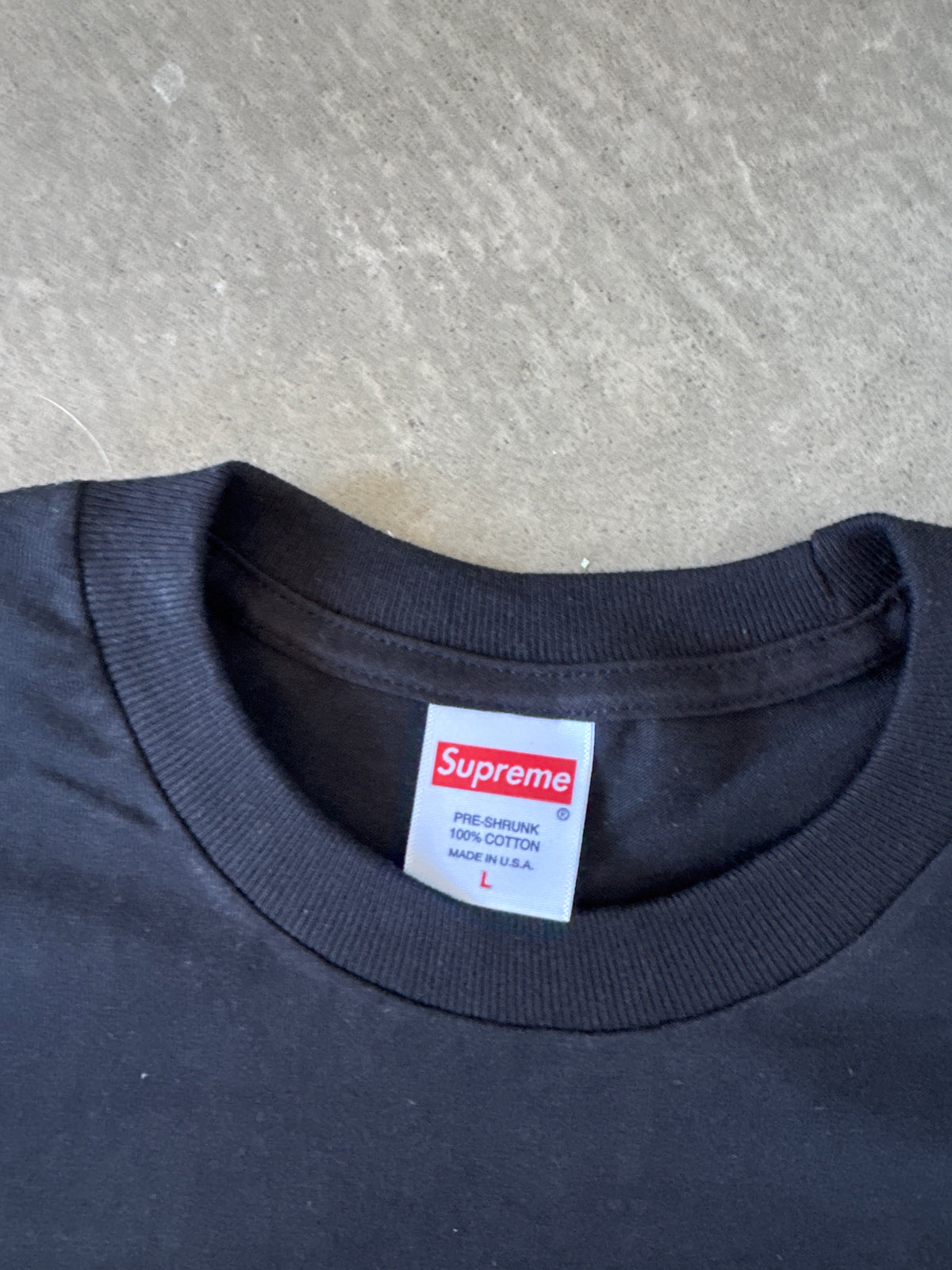 Supreme Scratch Black Tee (FW20)