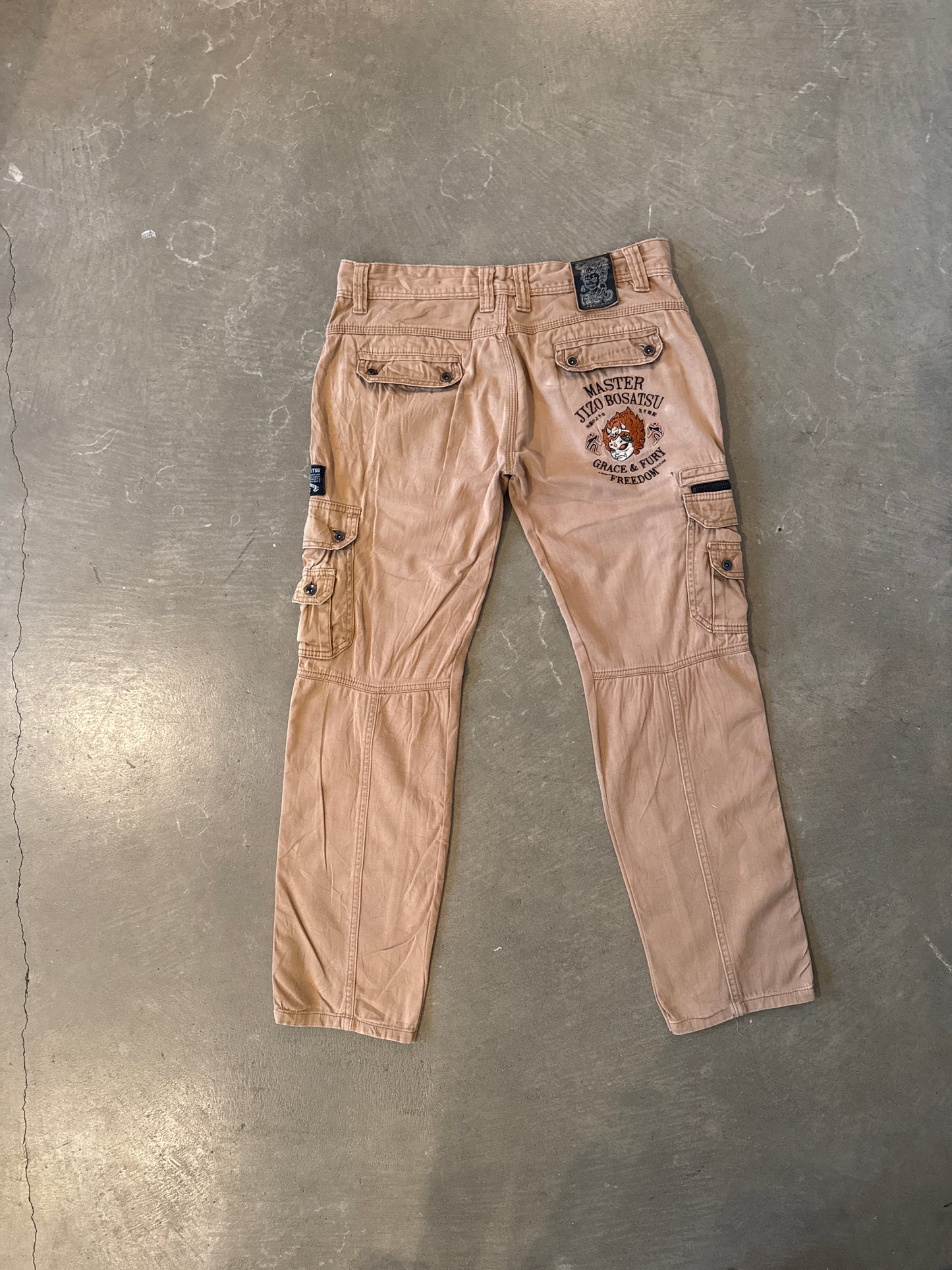 Vintage Master Jizo Bosatsu Utility Cargo Pants