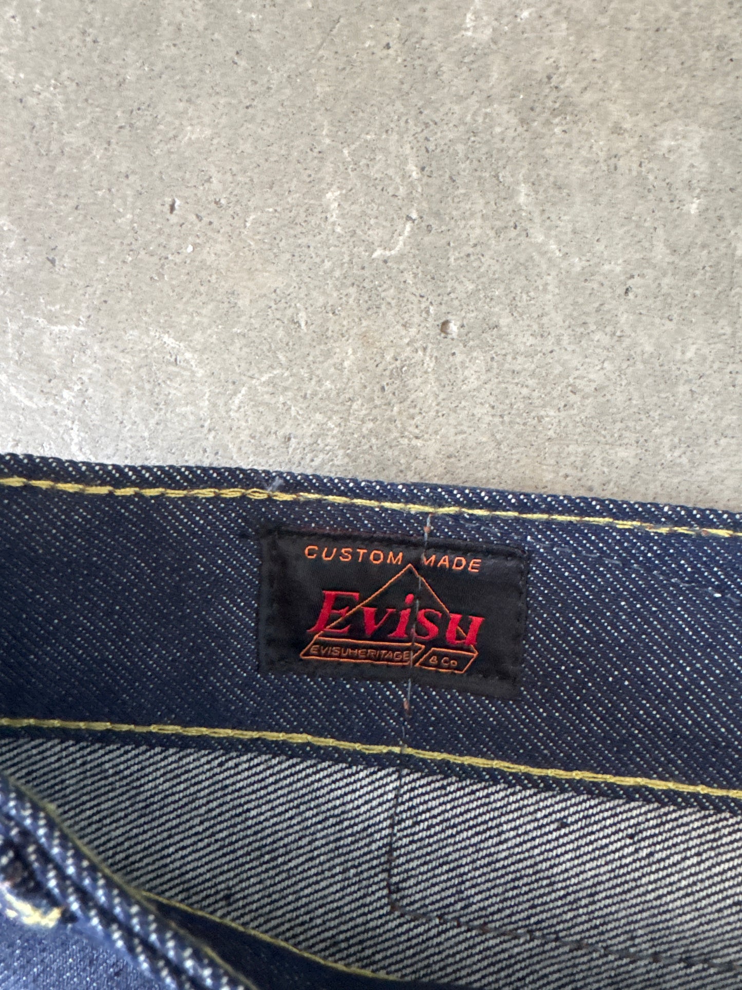 Evisu Embroidered Japanese Art Salvage Denim Jeans