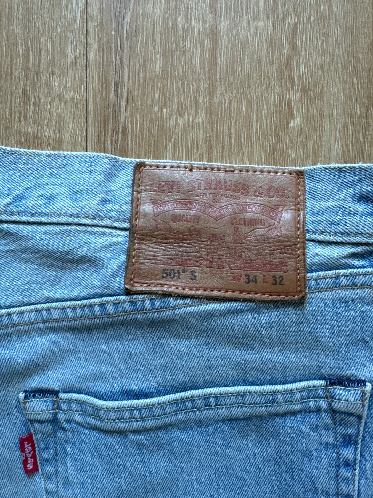 Levi’s 501 Shrink To Fit Blue Denim Jeans