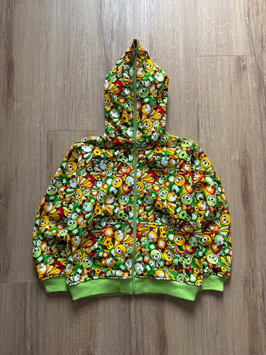 Vintage Y2K Youth Baby Girl Pet Monogram Hooded Full Zip Up