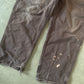 Vintage Carhartt Faded Distressed Brown Dungaree Fit Carpenter Pants