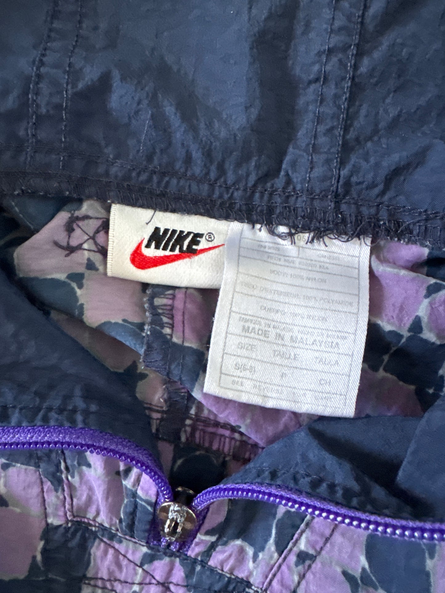 Vintage 90s Nike Kangaroo Pocket Parka Windbreaker Jacket
