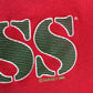 Vintage 1989 Guess USA Goes First Class Cropped Sweatshirt
