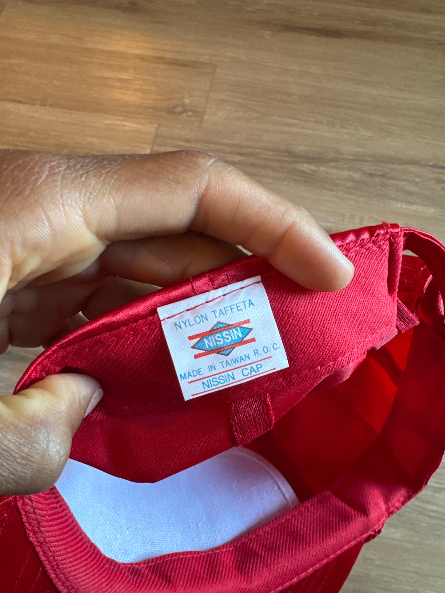 Vintage 80s Troop Red Satin LL Cool J Hip Hop Snapback Hat