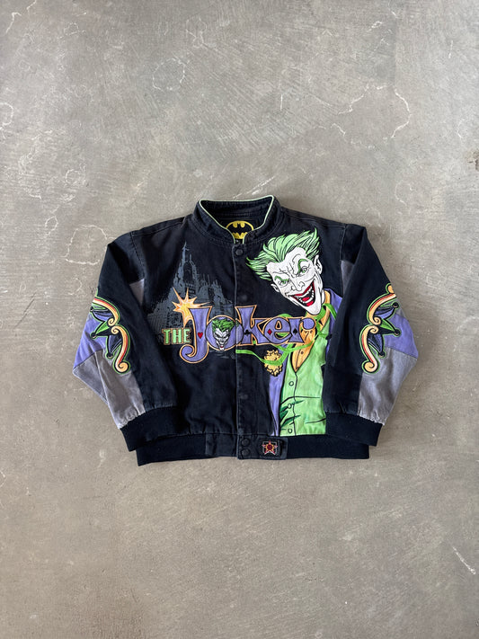 Vintage JH Design Kids The Joker Batman Comic Book Embroidered Jacket
