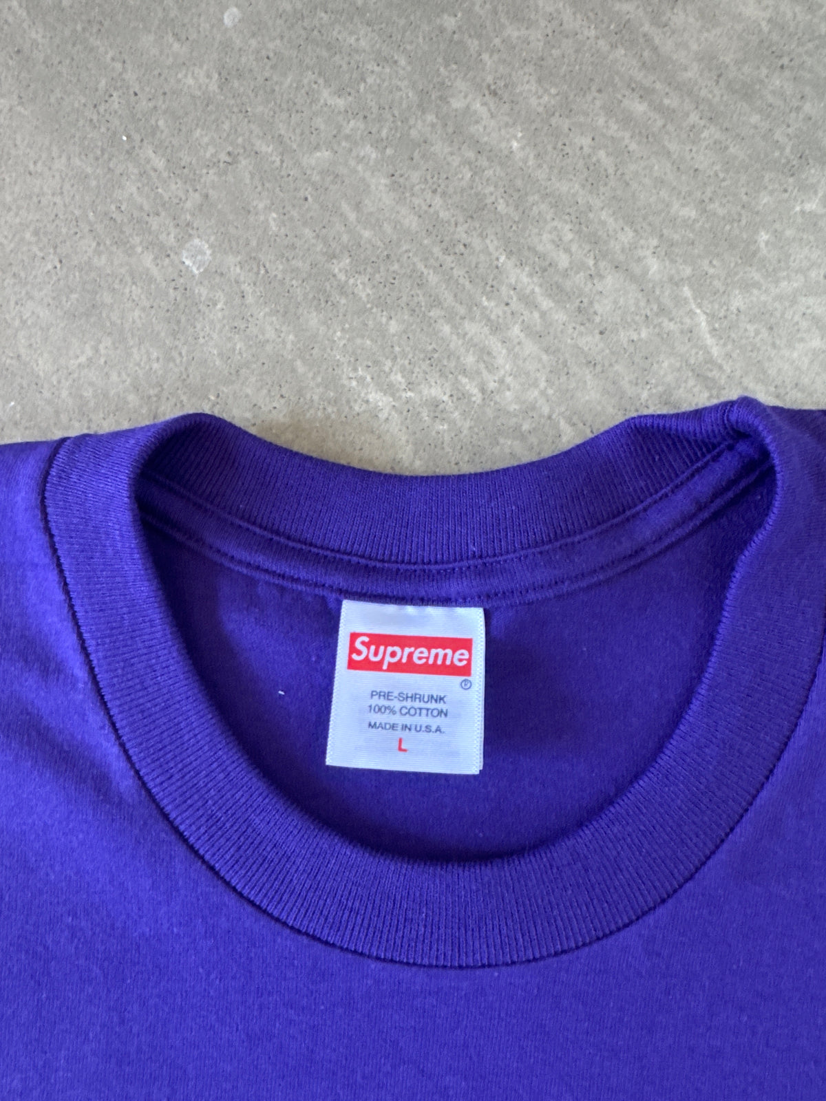 Supreme Arabic Purple Logo Tee (SS23)