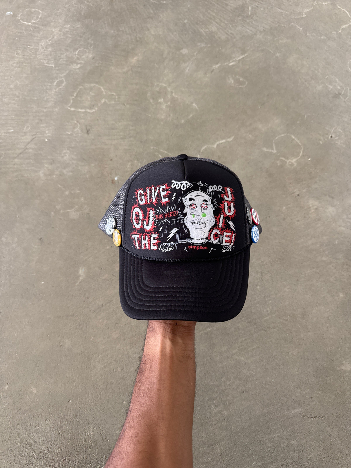 Backstock Co. 2022 Oj Simpson Give Oj The Juice Truck Hat
