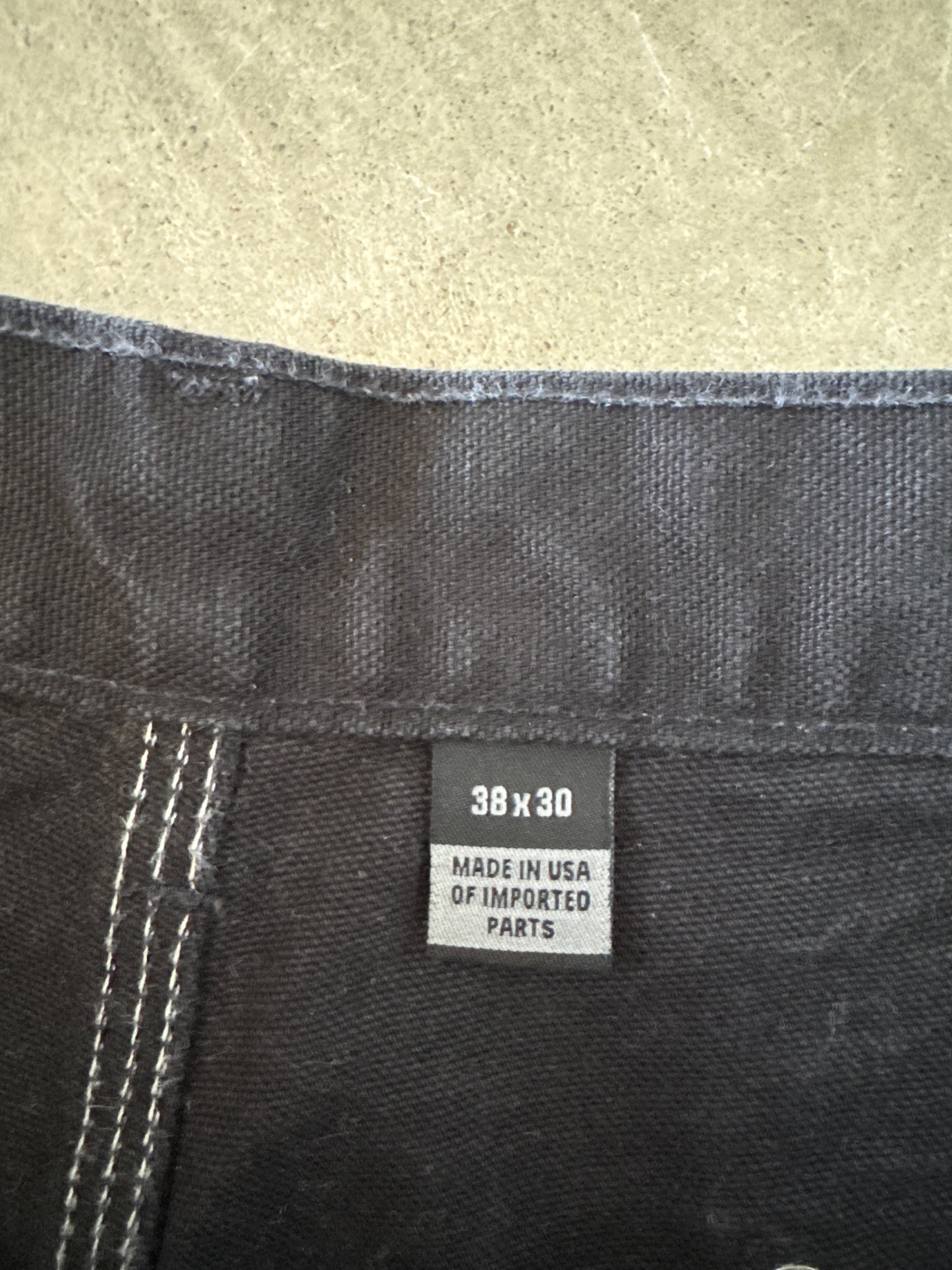 Carhartt Double Knee Long Black Shorts