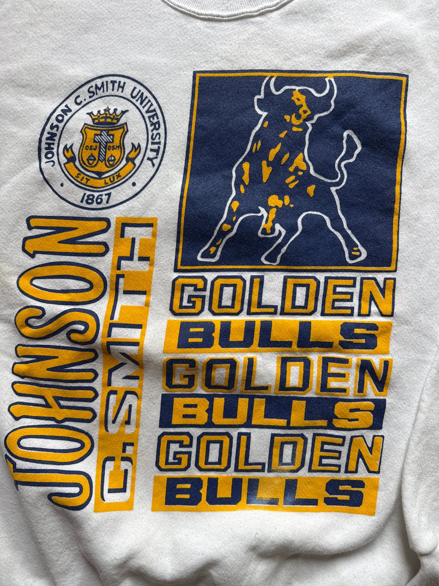 Vintage Johnson C. Smith University Bulls Sweatshirt