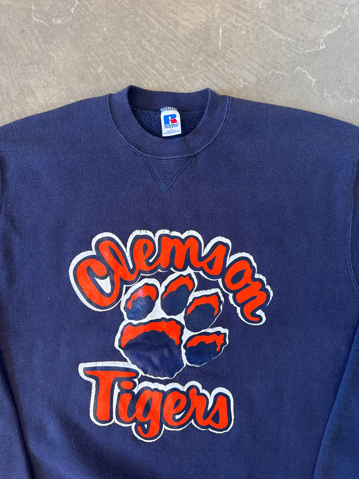 Vintage 90s Russell Athletic Clemson University Tigers Sweatshirt