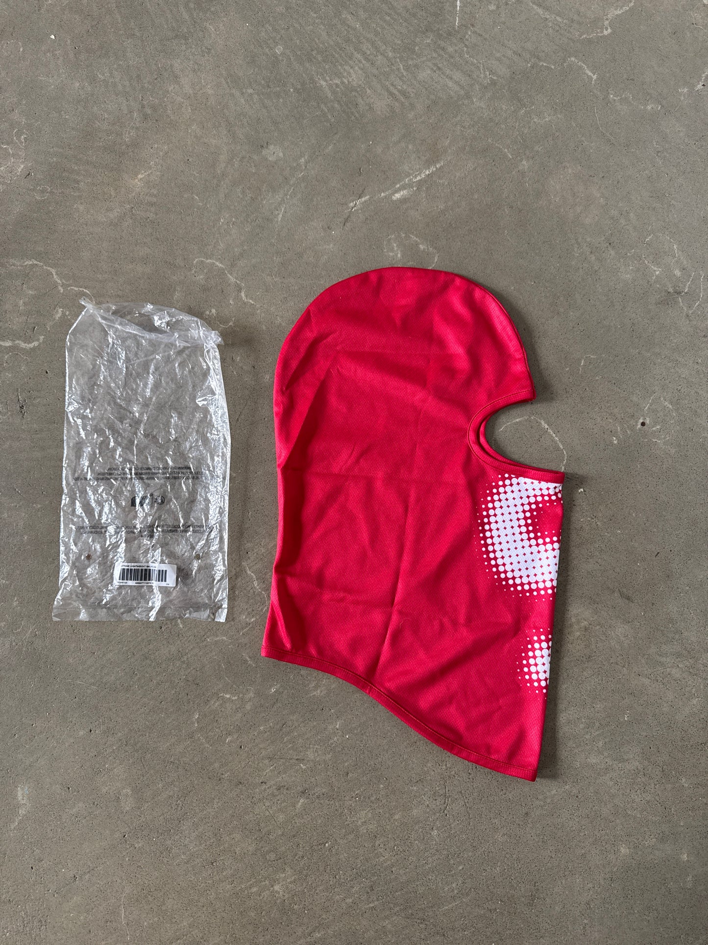 Supreme Halftone Lightweight Red Balaclava (SS24)