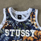 Stussy Hawaiian Floral Mesh Tank Top Jersey