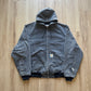Vintage Carhartt Black Sun Faded Hooded Jacket