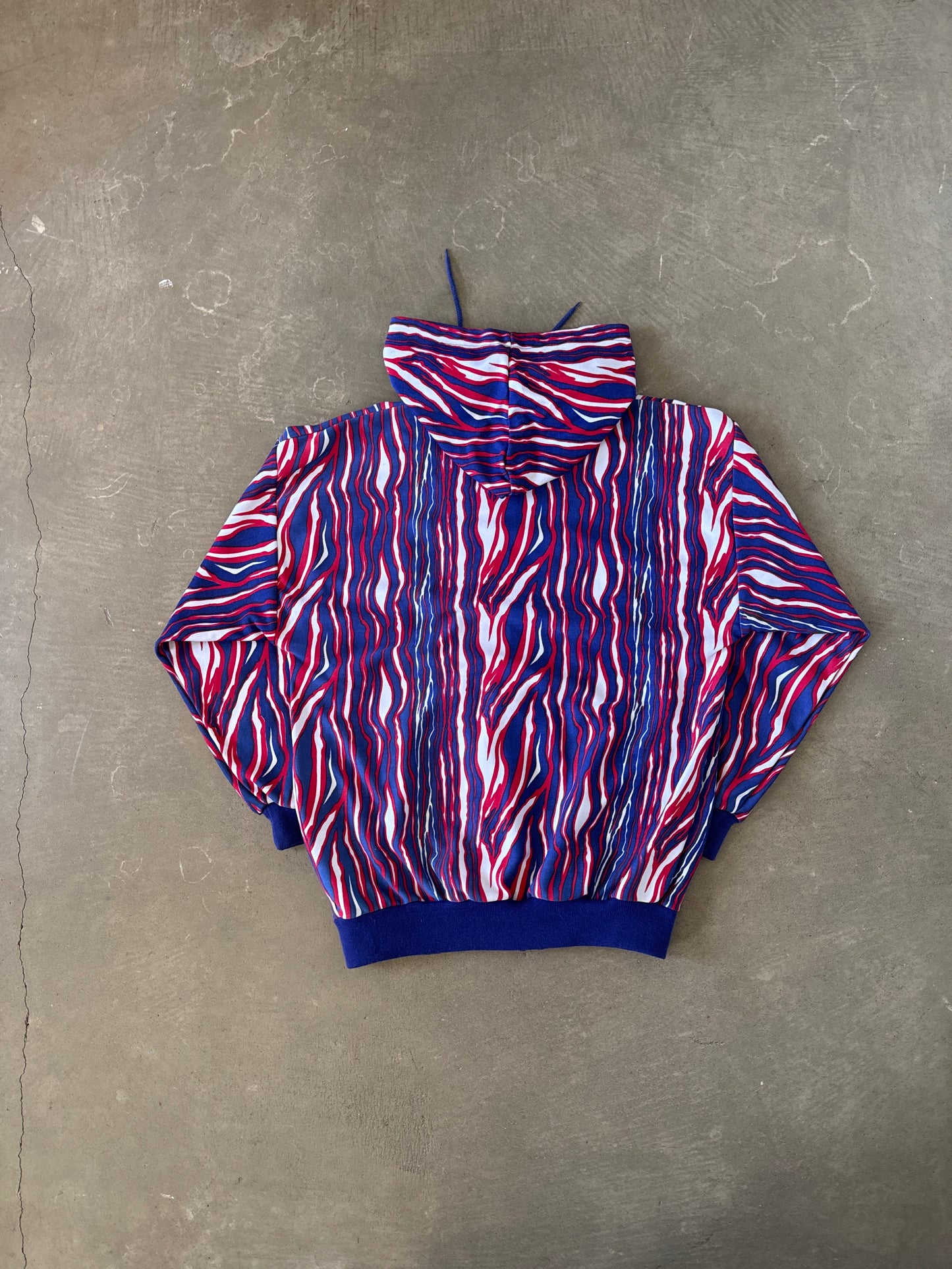 Vintage 90s New York Giants Zebra Hooded Zip Up