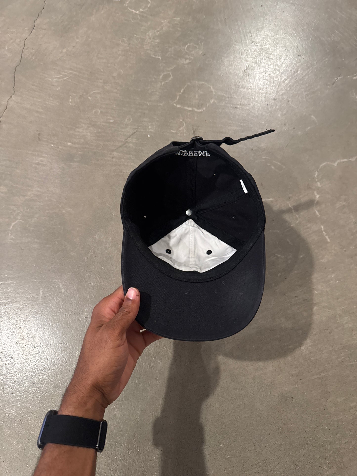 Supreme Splatter 6-Panel Black Hat