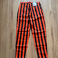 Vintage 90s Zip Code Jeanswear Funky Will Smith Fresh Prince Of Bel-Air Stripe Orange Black Pants