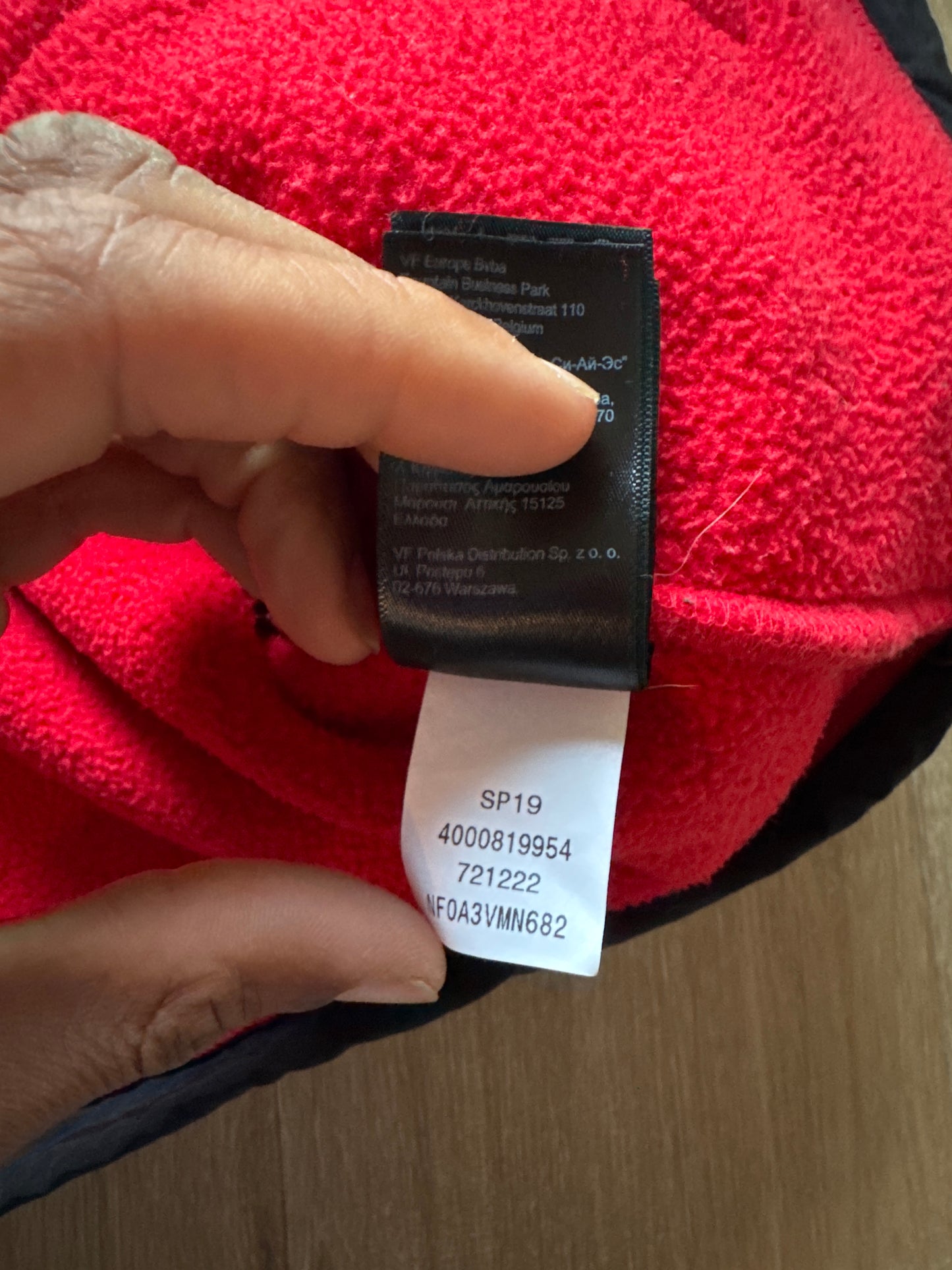 Supreme The North Face Arc Logo Denali Fleece Red SS19 Jacket