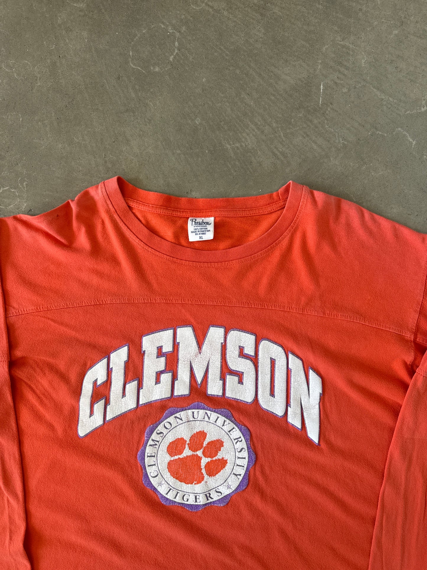 Pressbox Clemson University Tigers Longsleeve