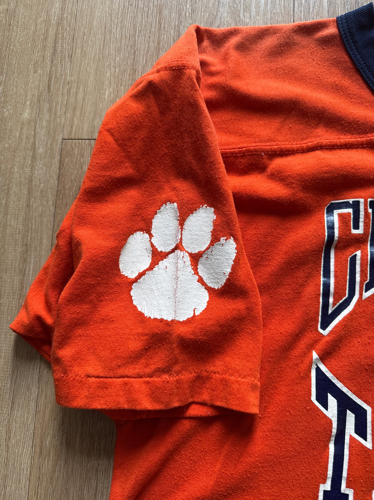 Vintage Russell Athletic Youth University Of Clemson Tigers Football Tee