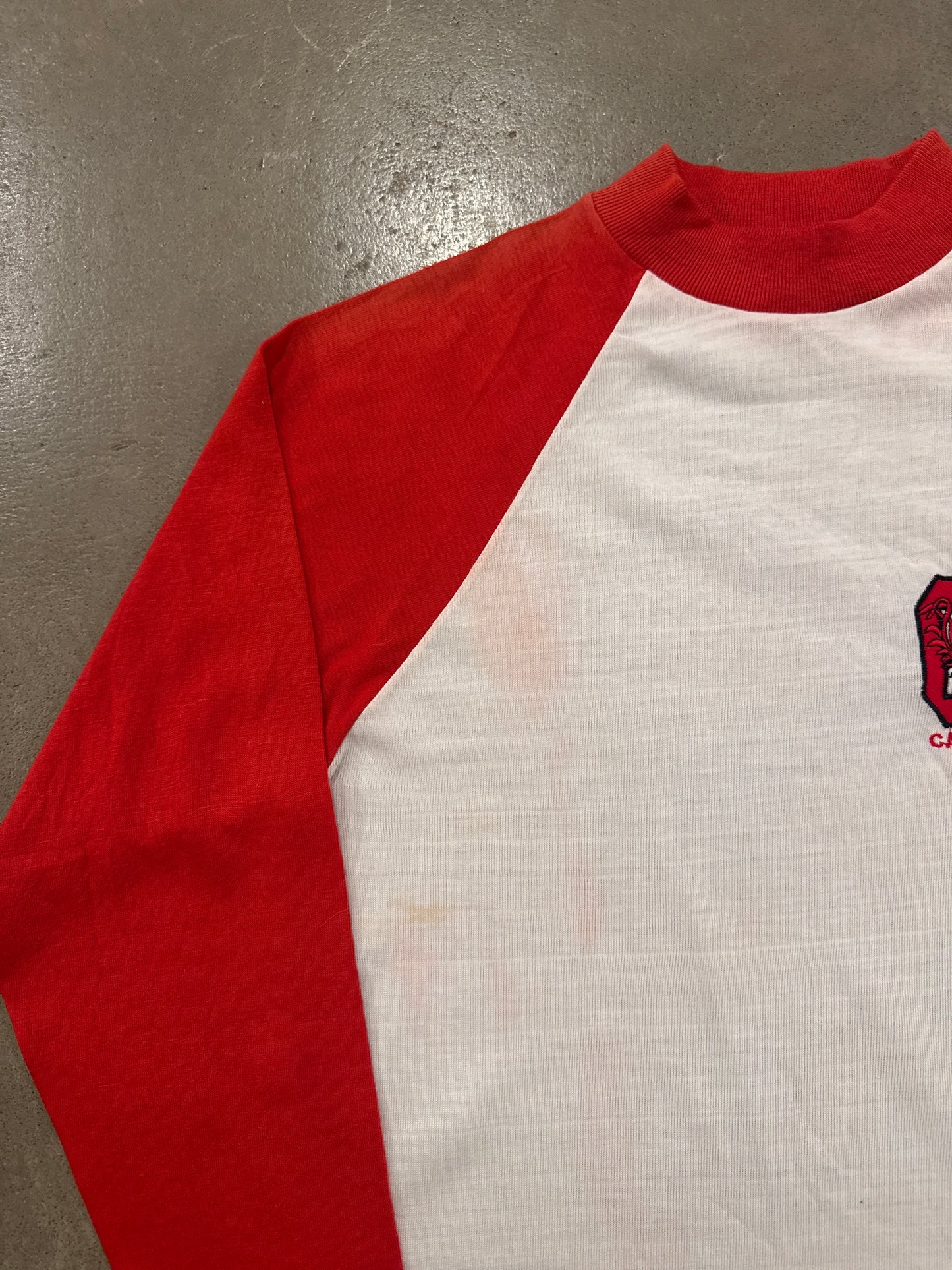 Vintage 80s University Of South Carolina Gamecocks Raglan Style Long Sleeve Tee